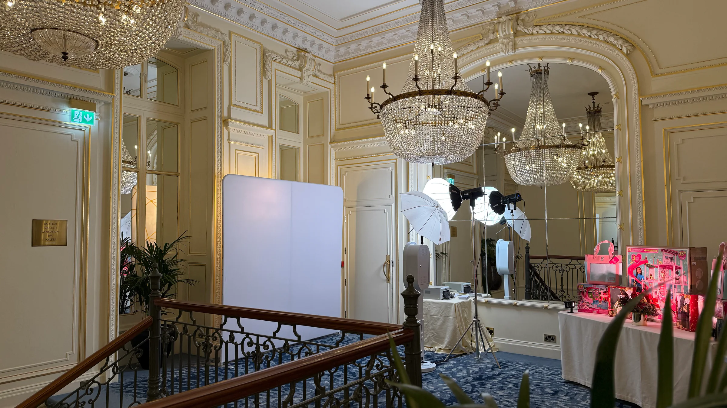 A premium event experience set within an ornate chandelier-lit venue